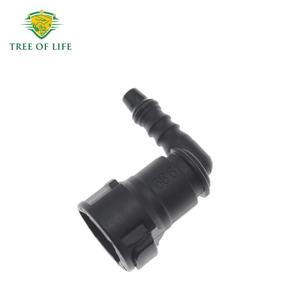 Tree Of Life Fuel Line <b>Quick</b> <b>Connector</b> 90 Degree Nylon Hose Fitting For ID6 9.89 Ford Vehicles - Product Image 2