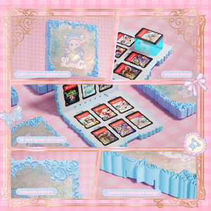 Ensemble complet BJBT Lolita Cat 7-en-1 pour Nintendo Switch 2, étui de transport rigide en EVA avec coque de station d'accueil et <span class=keywords><strong>support</strong></span> pour cartes de jeu - Product Image 5