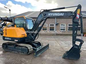 Mini-excavatrices sur chenilles Hyundai HX 60, excavatrices compactes, 5, 6, 7, 8 tonnes, peinture d'origine, excavatrices d'occasion à vendre - Product Image 3