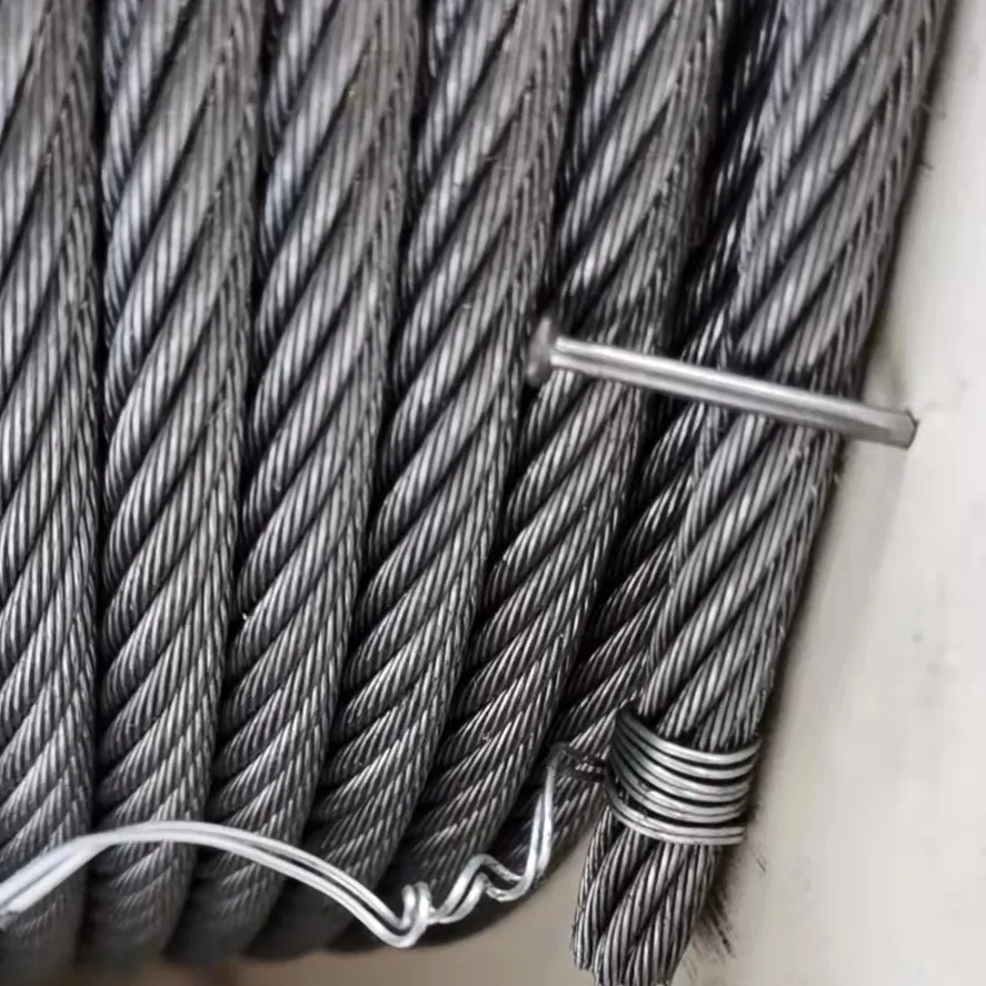 Cable de elevación 8*19S + IWRC elevador cuerda de alambre de acero galvanizado construcción de acero de alto carbono grúa galvanizada Aisi 1000M Kingrope