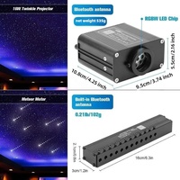 Kit de Plafond Étoilé 16W Météore RGBW LED Fibre Optique pour Voiture / Cinéma Maison, Lumière Ciel Étoilé