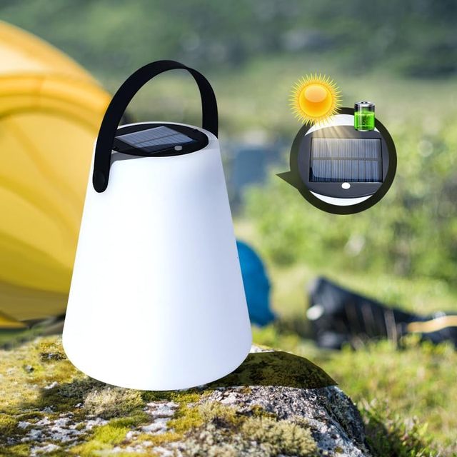 Factory OEM Portable Remote Control Rechargeable Led Table Lampes De Table Table Lamps Cute Solar Led Camping Lights Outdoor