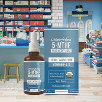 Suppléments liquides aromatisés aux baies à haute activité OEM, complexes vitaminiques cognitifs avec méthylations émotionnelles