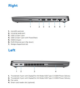 Computer portatile da 14 \ "con processore <span class=keywords><strong>Dual</strong></span> Core I7-1355U Intel di 13a generazione 8GB DDR5 512 SSD Win11 Pro FHD + IPS pannello inglese tastiera UK Plug - Product Image 6