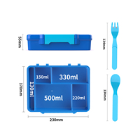 Aohea, nouveau design breveté, compartiments sans BPA, produit pour bébé, boîte à lunch étanche pour tout-petits, boîte à lunch pour enfants