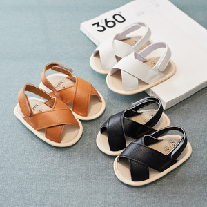 Belles chaussures d'été antidérapantes en cuir PU pour bébés filles - Product Image 1