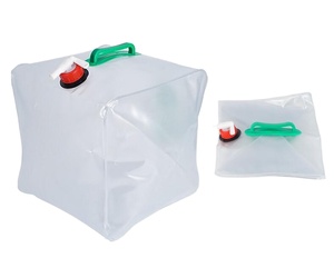 Sac de stockage d'eau pliable en PVC transparent portable pour voiture, lavage de voiture, camping, randonnée, douche, 5L, <span class=keywords><strong>10L</strong></span>, 15L, 20L - Product Image 4