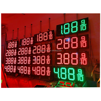 Bluewinled usine de gros numérique 7 signes de gaz de segment tableau d'affichage stations-service led prix du gaz affiche