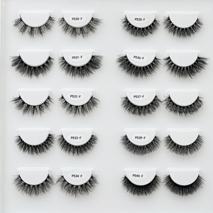Sans cruauté 3D Volume Eye Lash Faux Vison Faux Cils Wispy Strips Lash Boîte d'emballage de cils personnalisés - Product Image 3