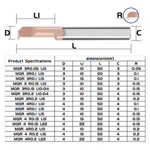 Mqr 3r0.05 L10 Bibo Small Diameter Boring Tool Mqr Internal Grooving Turning Tool Steel Anti Vibration Boring Tool 3 4 5 6 8mm - Product Image 2