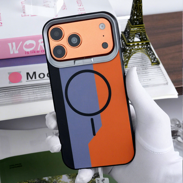 Fashion Color Matching Magnetic Wireless Charging TPU PC Texture Fingerprint-proof Phone case for iphone 17 Air 16 Pro Max 15 14