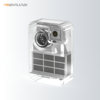 Ventilateur de ventilation d'air frais mural 200m³/h avec filtre HEPA H13 et ventilateur d'alimentation d'air primaire à charbon unidirectionnel