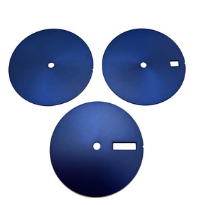 Prix d'usine SKX007 Cadran bleu soleil 28,5 mm pour montre, faible MOQ, double pied, mouvement NH35/36, en laiton - Product Image 1