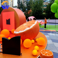 Modèle de fruit de dessin animé gonflable réaliste multicolore à impression numérique pour événements extérieurs, merchandising visuel et accessoires décoratifs