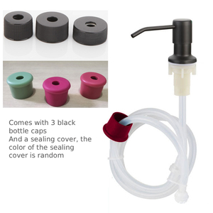 Dispenser di <span class=keywords><strong>Detersivo</strong></span> <span class=keywords><strong>per</strong></span> Lavastoviglie da Lavello con Tubo di Estensione in Acciaio Inox, <span class=keywords><strong>per</strong></span> Sapone Liquido o in Bottiglia - Product Image 1