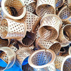 جلبة برونزية FB092 آمنة وسهلة التركيب، مناسبة للأجزاء الدوارة والمتذبذبة، تتحمل الأحمال المتوسطة، تحتوي على فتحات للزيت. - Product Image 4