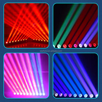 Barre de lumière laser mobile à 10 LED rouges avec effet de poursuite dynamique pour éclairage de scène, événements, discothèques et spectacles de DJ