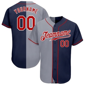Camisetas de equipo de béisbol de sublimación de botón completo de malla de alta calidad personalizadas - Product Image 3
