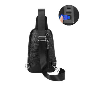 Bolso Bandolera de Cuero Genuino para Negocios, Estilo Mensajero, Negro, Impermeable, Antirrobo, con Bloqueo de Huellas Dactilares, Ligero - Product Image 4