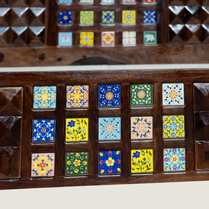 Cama de Madera Maciza de Sheesham de Diseño Moderno, Hecha a Mano, con Cajones Extensibles para Almacenamiento, Ideal para Villas y Resorts - Product Image 2