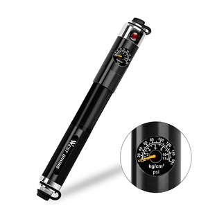 Mini <span class=keywords><strong>pompe</strong></span> à vélo portable 160 PSI avec manomètre, tuyau, gonfleur de pneus, accessoires de vélo de route <span class=keywords><strong>VTT</strong></span>, alliage d'aluminium - Product Image 1