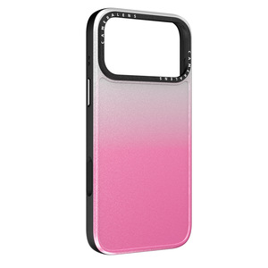 Custodia per cellulare A9 di lusso con bordo sfumato metallizzato <span class=keywords><strong>a</strong></span> contrasto per 18/17 Pro, materiale scanalato interno/esterno 360 - Product Image 5