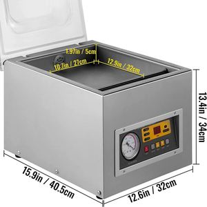 Machine de mise sous vide semi-automatique électrique à chambre unique en acier inoxydable 304 de qualité alimentaire, pour film, sachets, bois et produits chimiques - Meilleures ventes - Product Image 4