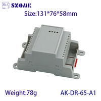 Boîte matériaux pour rail din, boîtier électrique, coque d'instruments, en plastique, pour module d'alimentation