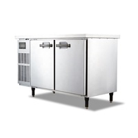 Équipement de cuisine industrielle pour restaurant, acier inoxydable 304/201, comptoir de bar, réfrigérateur, établi, refroidisseur, réfrigérateur