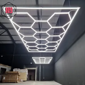 Hanyin chuyên nghiệp tùy chỉnh hình lục giác LED ánh sáng cho showroom LED hội thảo ánh sáng xe Chi Tiết Đèn - Product Image 2