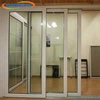Profil de porte coulissante en aluminium anti-rouille et anti-oxydation pour application extérieure sur entrées de bâtiments apparents