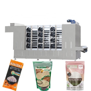 เครื่องอัดรีดแบบสกรูคู่สำหรับผลิตแป้งข้าวโพด ข้าวสาร ถั่ว และข้าวเทียมอัตโนมัติ ควบคุมด้วย PLC ได้รับการรับรองมาตรฐาน CE กำลังการผลิต 200-500 กก./ชม. ผลิตจากวัสดุ SUS 304 - Product Image 5