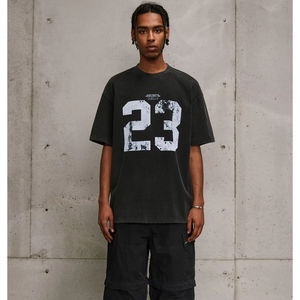 Camiseta de Hombre Extra Grande, Informal, de Punto Liso, 180 g/m², de Algodón y Poliéster, Diseña Tu Propio Logotipo, Personalizada con Impresión - Product Image 1