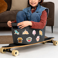 Offre Spéciale Été : 60 Autocollants Kawaii en Vinyle PVC UV sur le thème du Jus de Fruits, du Surf, de la Balle de Plage, du Camping et des S'mores, pour Cadeau Enfants et École