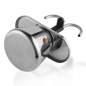 Juego de <span class=keywords><strong>Cafetera</strong></span> Moka de 2 Tazas al por Mayor, Inducción de Fuego, Portátil, Antigua, <span class=keywords><strong>Cafetera</strong></span> Express de Acero Inoxidable, Comercial - Product Image 2