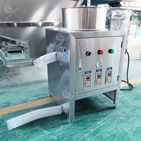 Semi-automatische 30KG/H knoflookschilmachine met geluidsarme constructie, knoflookschiller en -schilmachine voor kleine voedselwinkels