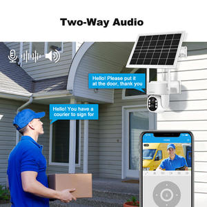 Srihome กล้องวงจรปิดแผงโซลาร์เซลล์7W, 4MP แผงพลังงานแสงอาทิตย์ WiFi กลางแจ้งแบตเตอรี่พลังงานแสงอาทิตย์ PTZ พลังงานเครือข่ายสีเต็มกล้องซิมการ์ด - Product Image 5