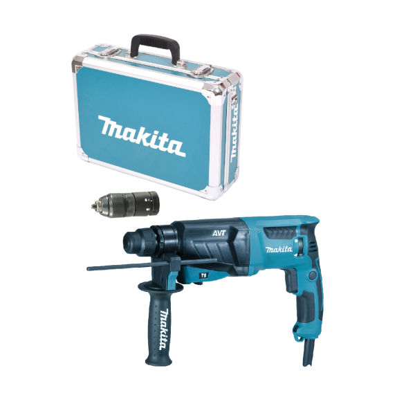 Сверло/долото молоток Makita HR2631FT13 мощность 800 Вт со сменным патрубком