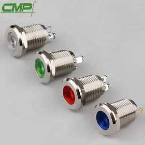 CMP 12mm Metall wasserdichte LED-Kontroll leuchte 6 Farben Kontroll leuchte