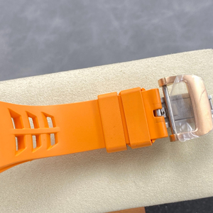 นาฬิกาจักรกลธีมอวกาศคุณภาพสูงพร้อมสายยางสีส้ม - Product Image 6