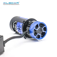 AILECAR NCX4 H4 Lente de Proyector Mini Bi-LED Plug and Play con Válvula Solenoide y Controlador Externo 20000LM 190W 6500K Ajuste Universal