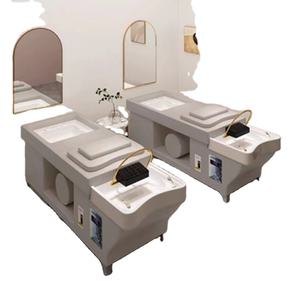 La Silla <span class=keywords><strong>de</strong></span> champú nueva <span class=keywords><strong>de</strong></span> alta calidad <span class=keywords><strong>de</strong></span> belleza Yicheng puede lavar el cabello y la pedicura con la cama <span class=keywords><strong>de</strong></span> champú del Salón del lavabo del pie con <span class=keywords><strong>precio</strong></span> barato - Product Image 1