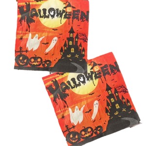 Halloween Printed <b>Paper</b> Napkins 330mm Square Disposable Festival Party Tableware - Product Image 5