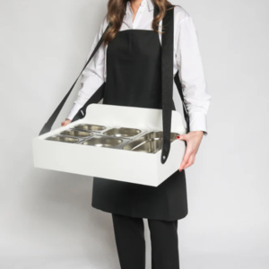 Bandejas de madera con correa, bandeja Gastronorm Usherette, bandeja para servir en fiestas de cine, portador de palomitas Usherette - Product Image 6