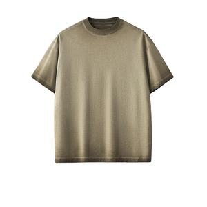 เสื้อยืดผู้ชายผ้าฝ้ายฟอกลายถนนมีหลายสี - Product Image 1