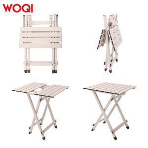Mesa plegable para exteriores Woqi 47.5x49.5x60 cm, ligera, de aluminio, compacta, para camping, picnics y barbacoas - Product Image 2