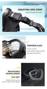 Máscara <span class=keywords><strong>de</strong></span> <span class=keywords><strong>Buceo</strong></span> <span class=keywords><strong>de</strong></span> Silicona Suave para Apnea JUNHAIINS para Adultos, Máscara <span class=keywords><strong>de</strong></span> <span class=keywords><strong>Buceo</strong></span> con Vidrio Antivaho y Antifugas con Soporte para Cámara para Escafandra - Product Image 5