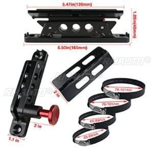 Support universel pour extincteur UTV avec 4 clips de fixation, support de cage anti-chute à dégagement rapide - Product Image 4
