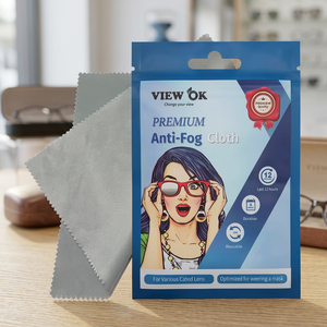 View OK Premium Anti-Fog Super Hydrophilic Microfiber Cloth 15*15cm Reusable Eyeglass Sunglass Cleaning Stabilization Made Korea - Product Image 3
