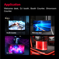 Prix d'usine – Écran LED flexible et mince pour DJ, bar à boissons, mur vidéo, comptoir d'accueil, comptoir de salle d'exposition, écran d'affichage pour cabine DJ